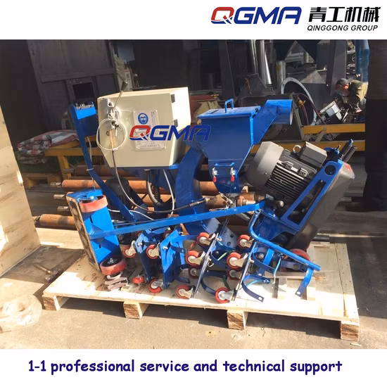 Китай Новая поворотная деревянная упаковка Мобильная дробеструйная машина для очистки пола